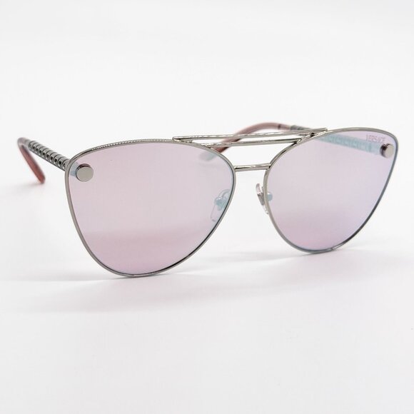 NEW VE2267 1000/7V VERSACE SUNGLASSES SILVER PINK VE2267 10007V main image 7